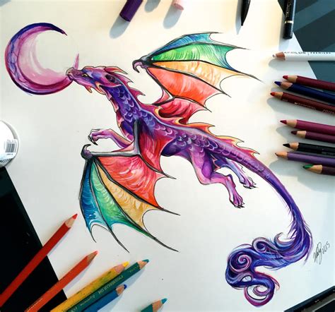 39- Rainbow Dragon Tatoo Commission by Lucky978 on DeviantArt