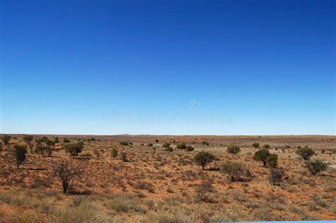 Kalahari Desert Landscape. A view of the Kalahari Desert, Botswana ...