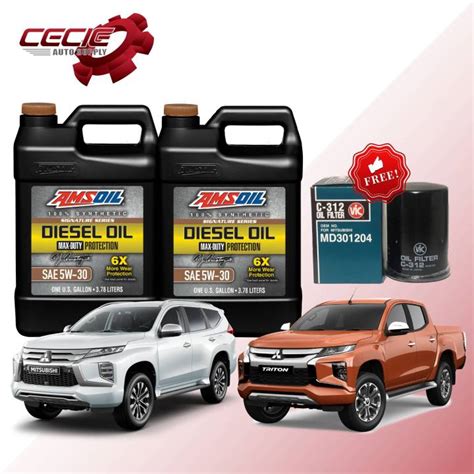 Mitsubishi Montero/Strada Change Oil Bundle - Amsoil Maxduty Free Oil ...