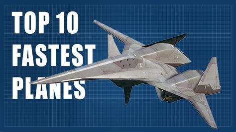 Top 10 Fastest Planes | Supersonic and Hypersonic Speeds - YouTube