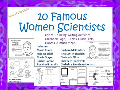 Education Helper: Women Scientists as Role Models