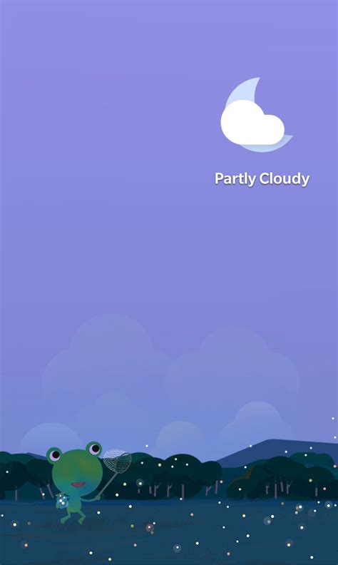 Partly Cloudy | Frog wallpaper, Google weather, Weather