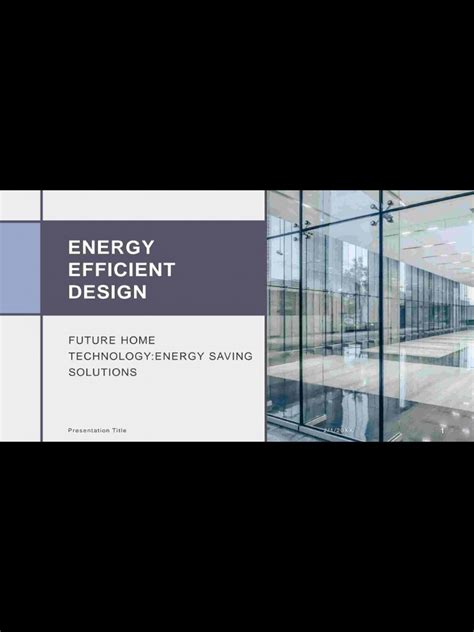 Energy Efficient Building Design | PDF