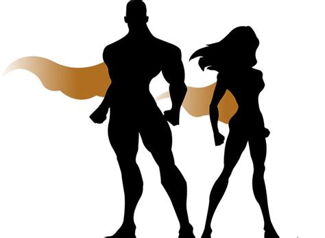 Superhero Silhouette Clip Art