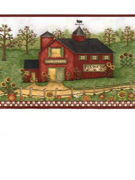 DC5044B - Border | FOR EVERY COUNTRY K & B | AmericanBlinds.com | Farmhouse style decorating ...