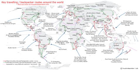 International backpacker routes | Sandalsand