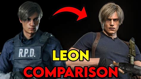 Leon Kennedy Resident Evil 2 Remake Vs Resident Evil - vrogue.co