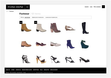 Foschini Website on Behance