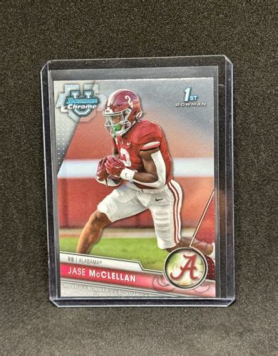 Jase McClellan 1st 2023 Bowman U Chrome #75 Alabama Falcons NFL Draft ...