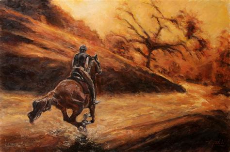 Horse Rider - Oil Painting - Fine Arts Gallery - Original fine Art Oil Paintings, Watercolor Art ...