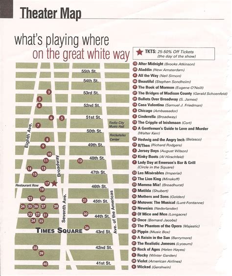 Map Of New York Theater District at Michael Howard blog