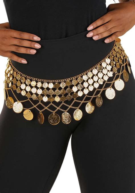 Adult Belly Dancer Costume Coin Belt