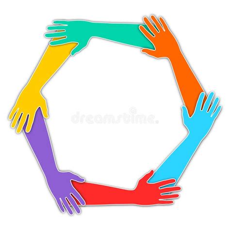 Joined Hands stock illustration. Illustration of altogether - 29915832