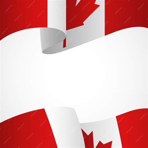 Premium Vector | Decoration of canada flag