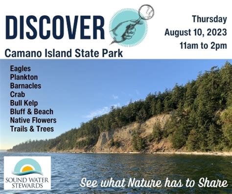 Come to "Discover Camano Island State Park" - Sound Water Stewards