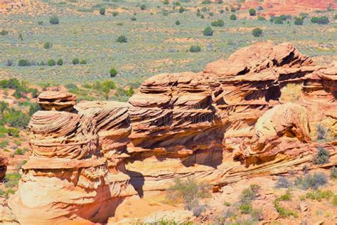 Colorful Rock Formations at Coyote Buttes South Near Kanab Stock Photo - Image of naural, grand ...