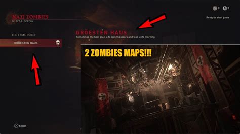 COD WW2 - NEW ZOMBIES MAP ''GROESTEN HAUS'' LEAKED!!! 2 ZOMBIE MAPS AT LAUNCH!!! - YouTube