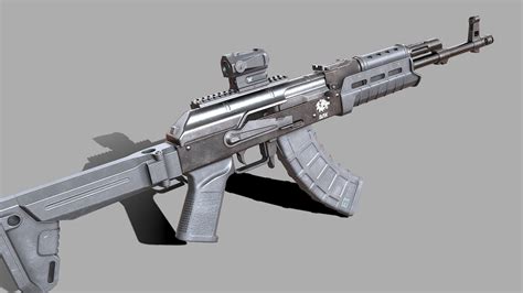 AK 47 Modded - Buy Royalty Free 3D model by janxo [a31b27e] - Sketchfab ...