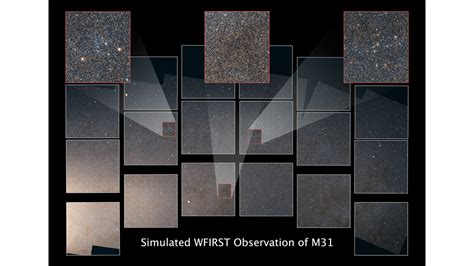 Simulated WFIRST Observation of Andromeda Galaxy with Pullouts | HubbleSite