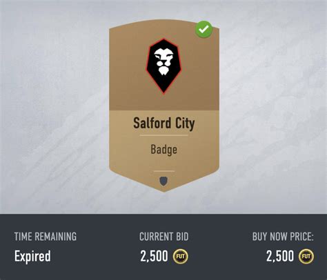 PSA: Salford City badge selling for thousands right now, check your ...