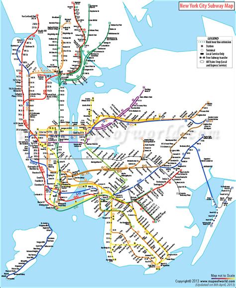 NYC Subway Map | New York City Subway Map