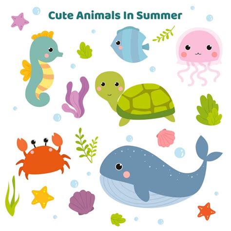 10+ Royalty Free Sea Animals Clipart for Eye-catching Designs