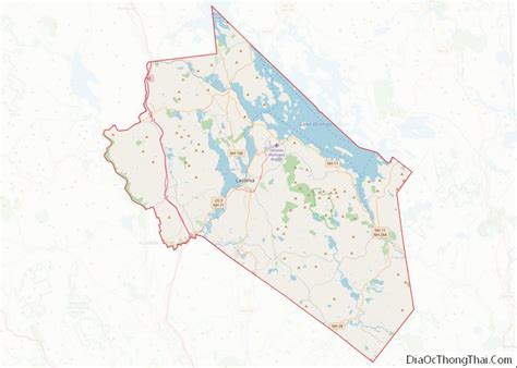 Map of Belknap County, New Hampshire