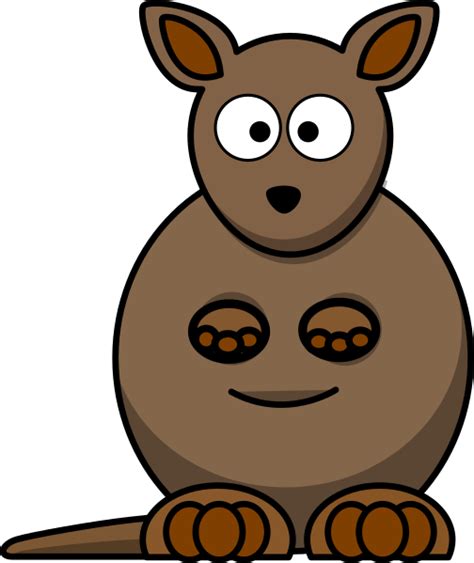 Wallaby Clip Art at Clker.com - vector clip art online, royalty free ...