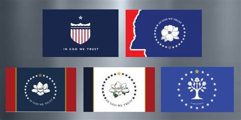 One of these five designs could become the new Mississippi state flag