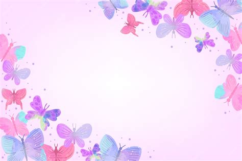 Free Vector | Watercolor butterfly background