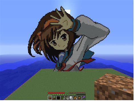 Minecraft Anime Pixel Art Schematics