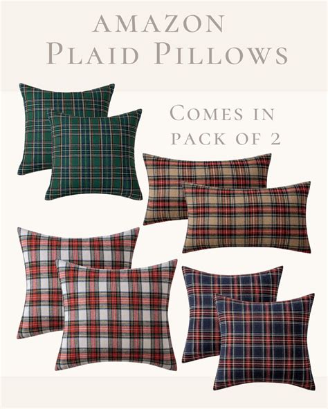 Plaid Throw Pillows | Amelia Lawrence