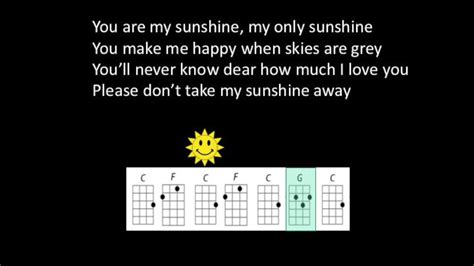 You Are My Sunshine Little Chicken Ukulele Play Along - YouTube