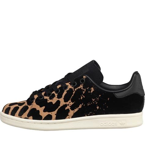 Buy adidas Originals Womens Stan Smith Leopard Trainers Black