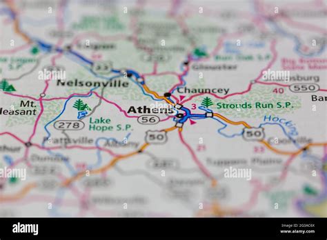 Athens ohio on a map hi-res stock photography and images - Alamy