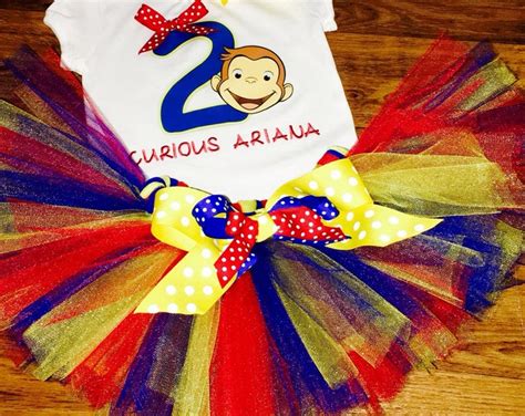 Curious George Birthday Outfit Curious George Tutu Set - Etsy