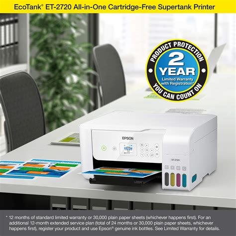 Epson EcoTank ET-2720 Wireless Color All-in-One Supertank Printer with ...