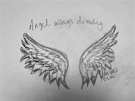 Angel Wings Drawing Easy Tutorial