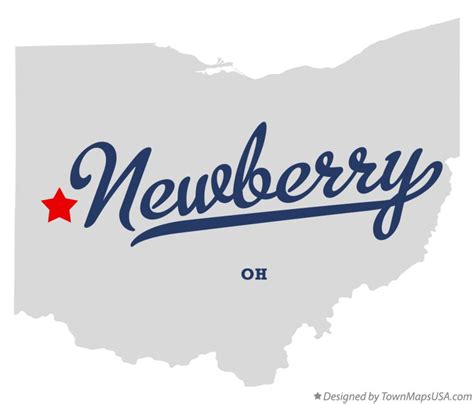 Map of Newberry, OH, Ohio