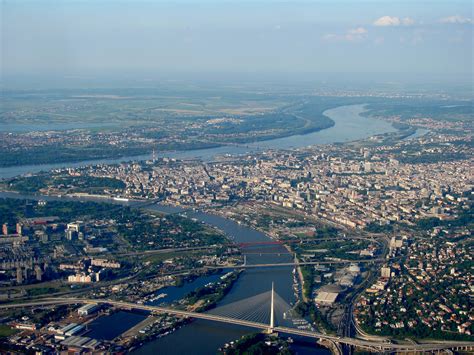 Panorama of Belgrade with river Sava and Danube | Belgrade, Danube ...