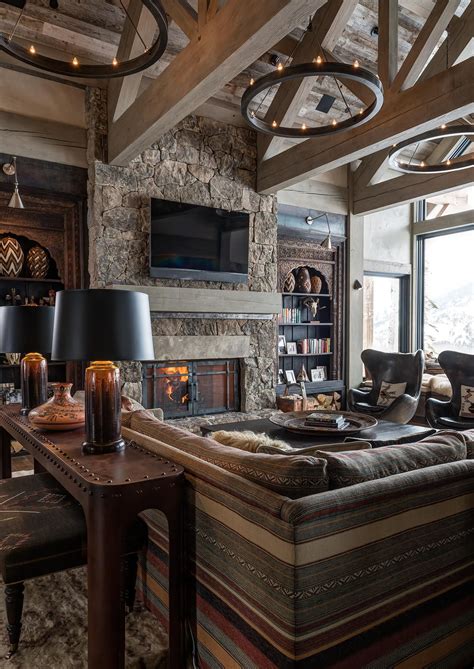 VIKING VIEW | Rustic living room design, Modern rustic living room, Cabin interior design