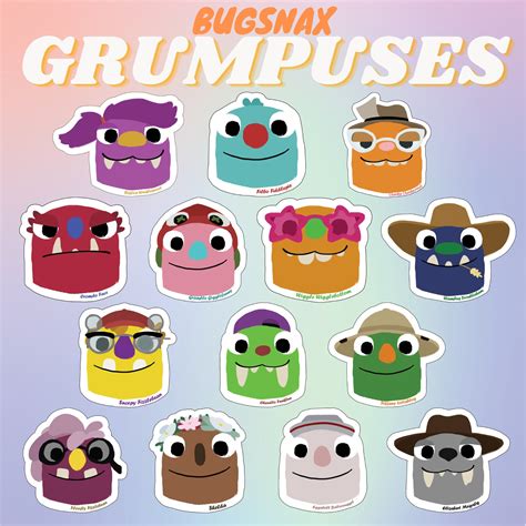 BUGSNAX GRUMPUSES STICKERS Bugsnax Video Game Stickers - Etsy UK