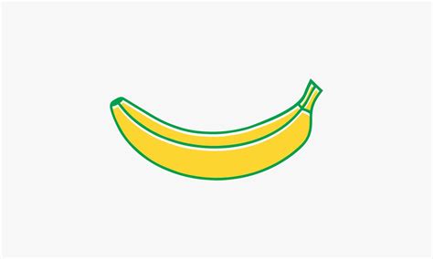 yellow banana icon vector on white background. 4638277 Vector Art at ...