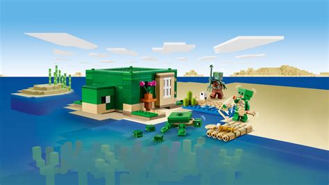 Kaplumbağa Plaj Evi 21254 - LEGO® Minecraft™ Setleri - Çocuklar için ...