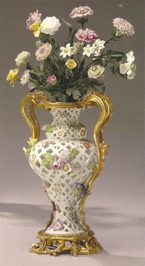 Meissen porcelain potpourri pierced baluster-form vases, circa 1750 ...