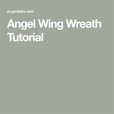 Angel Wing Wreath Tutorial | Wreath tutorial, Diy angel wings, Deco ...