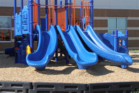 multi-slide playground, school playground | School playground ...