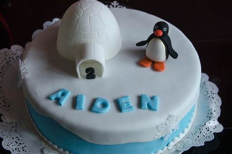 Pingu birthday cake | Cake, Birthday cake, Desserts