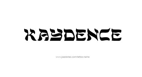 Kaydence Name Tattoo Designs