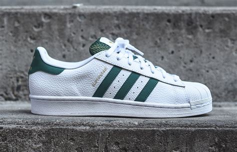 adidas Superstar Mesh Tongue White Green - Sneaker Bar Detroit